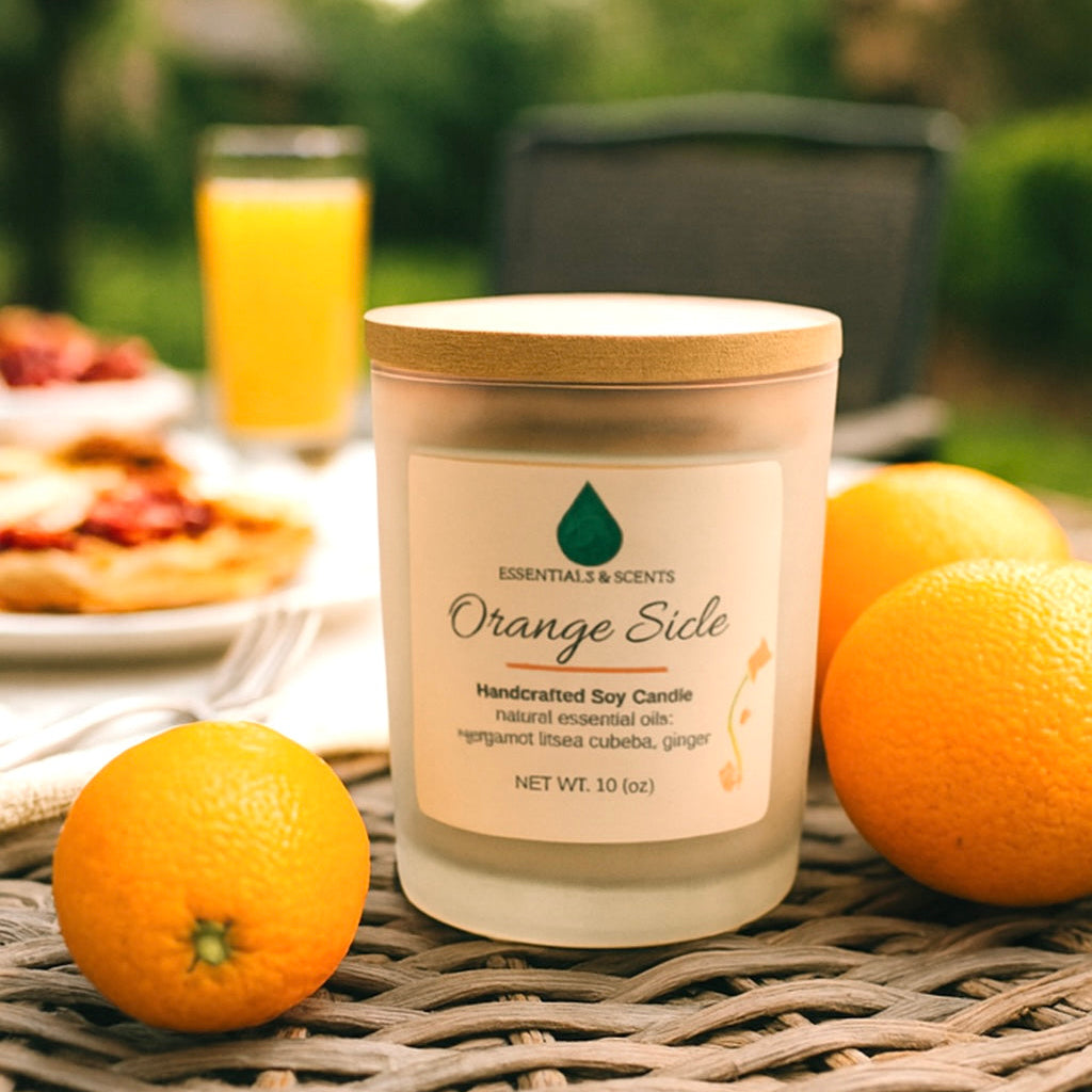 Orange Sicle — Hand‑Poured Soy Candle (The Orchard Collection, 10 oz)