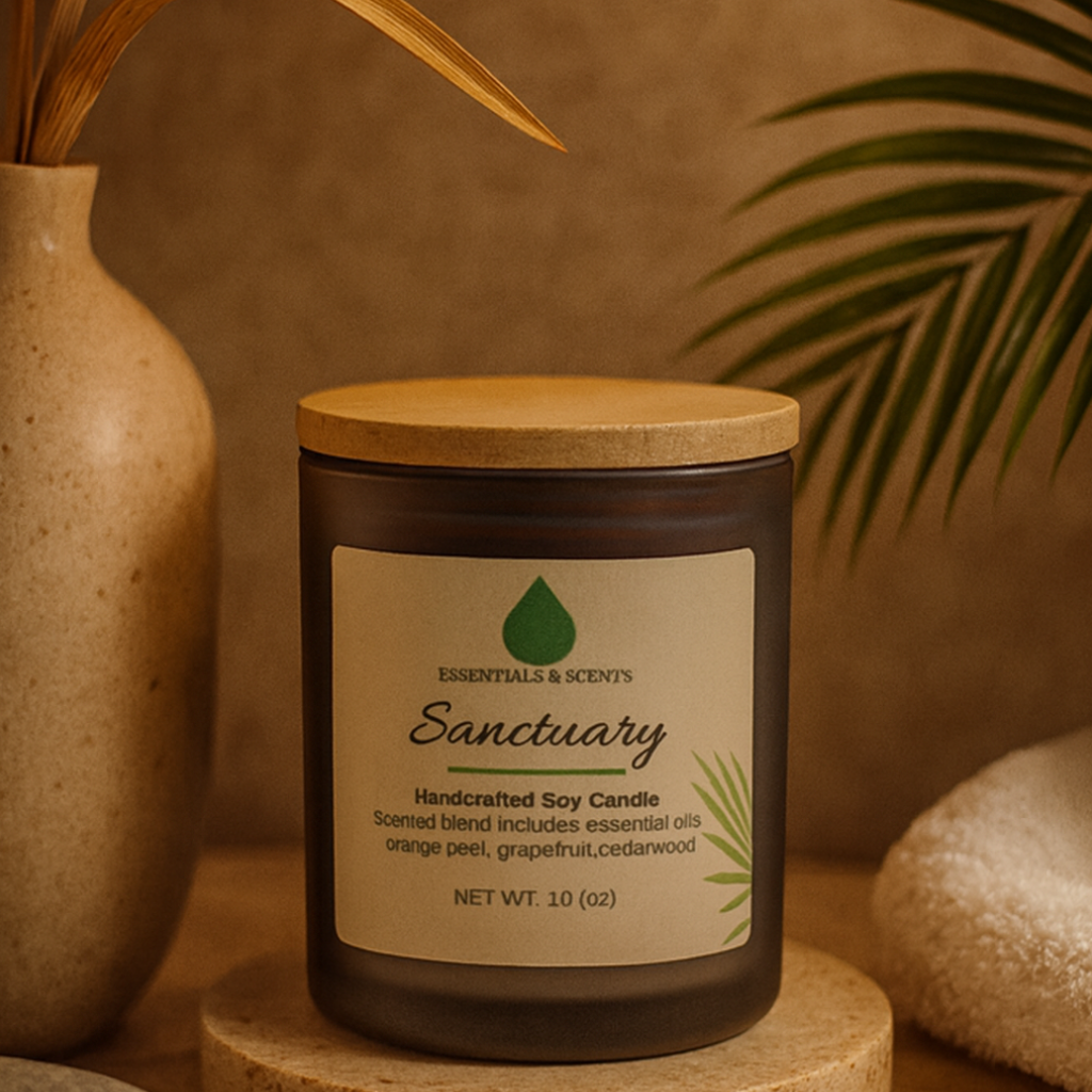 Sanctuary — Hand‑Poured Soy Candle (Hotel Collection, 10 oz)