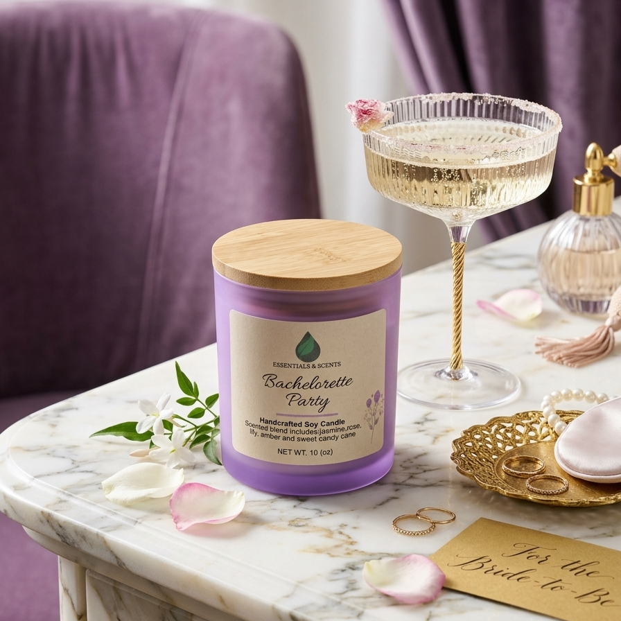 Bachelorette Party — Hand‑Poured Soy Candle (Women’s Candle Collection, 10 oz)