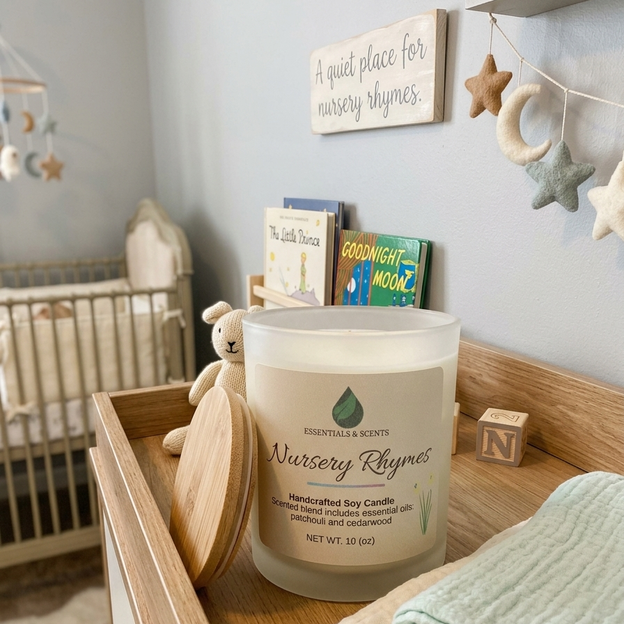 Nursery Rhymes — Hand‑Poured Soy Candle (Home Comfort Collection 10 oz.)